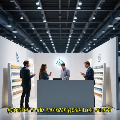 backdrop stand pameran bondowoso murah